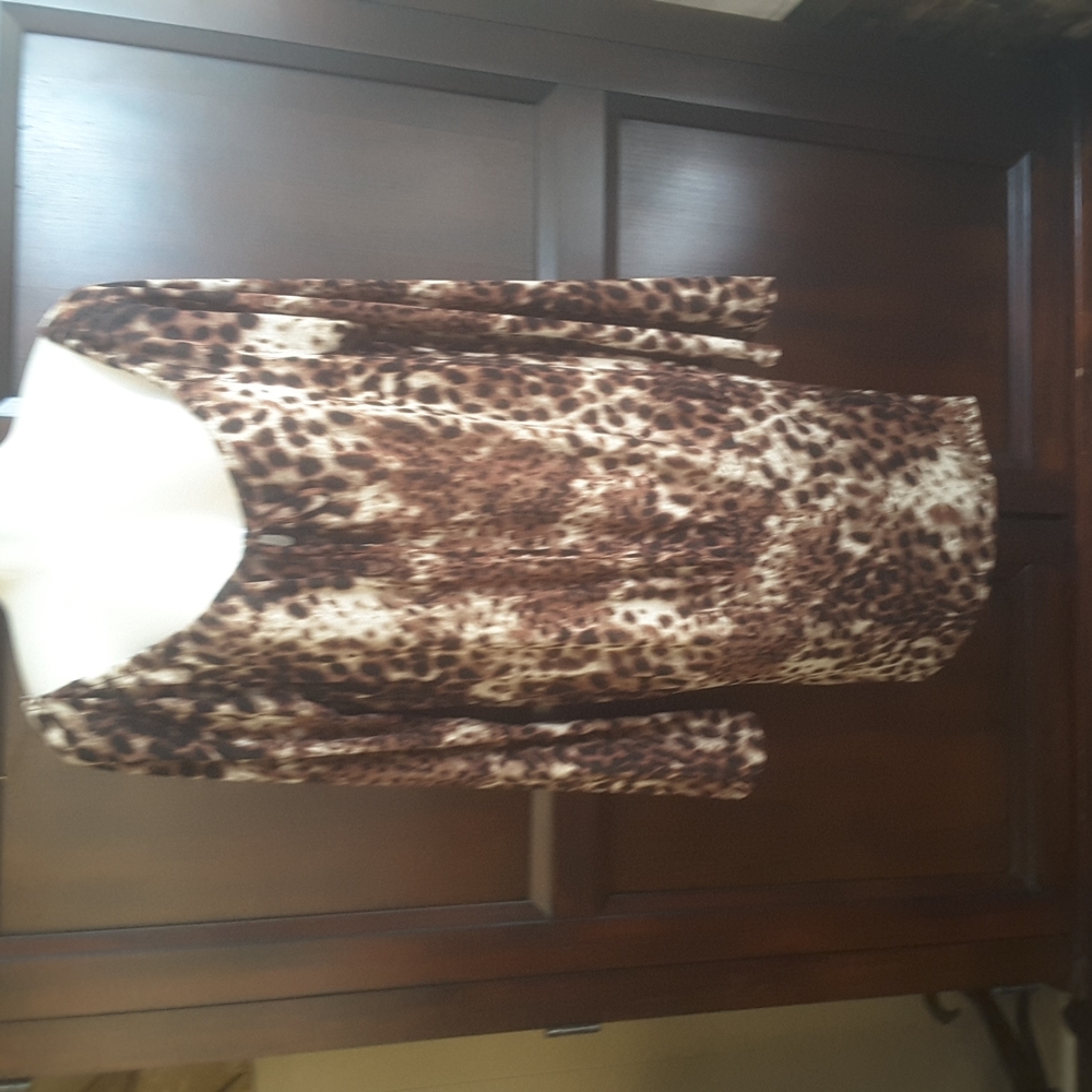 Sharp FX by Newport News animal print dress